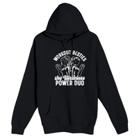 Unisex Small Black Pullover Hooded Sweatshirt