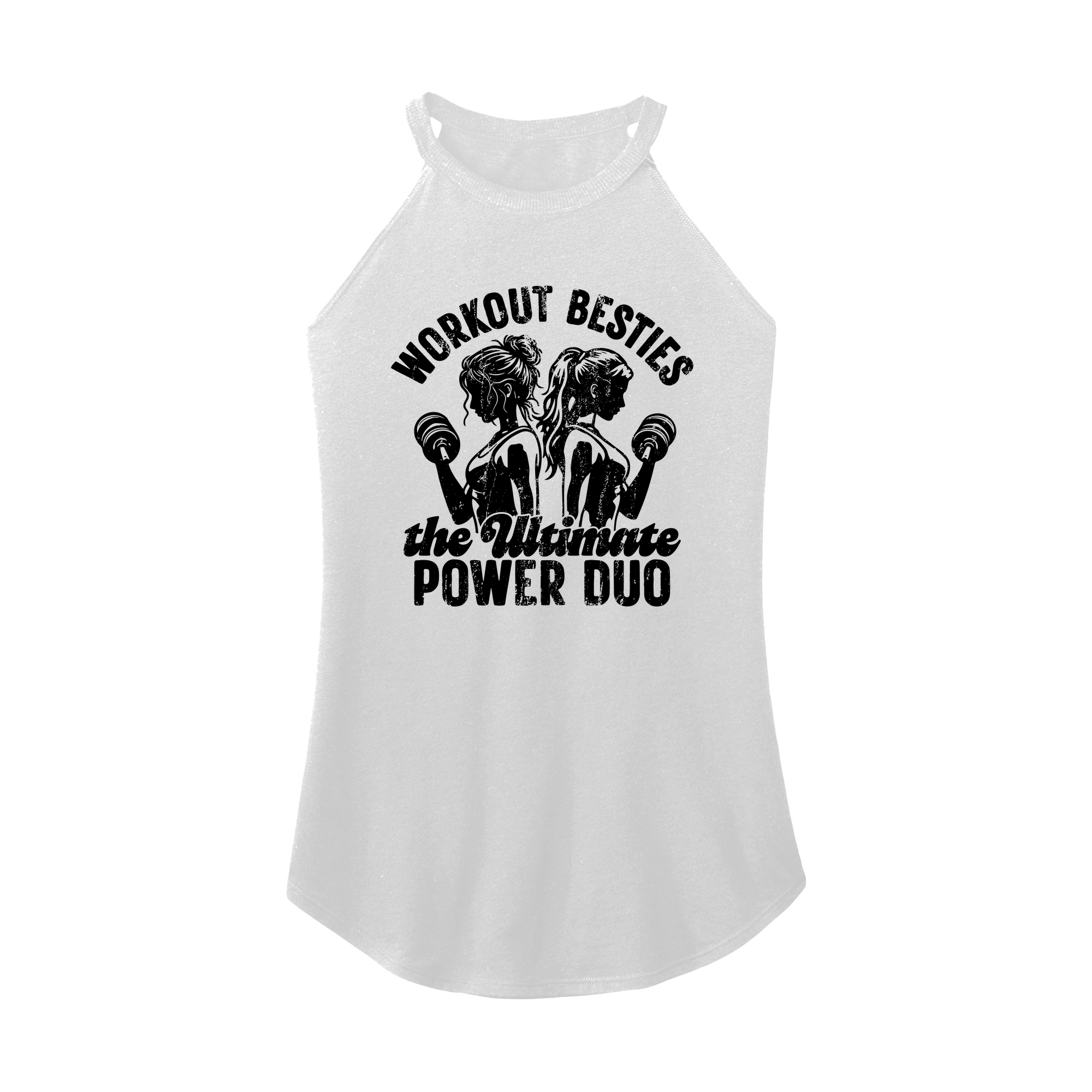 Womens X-Small White Rocker Tank Top