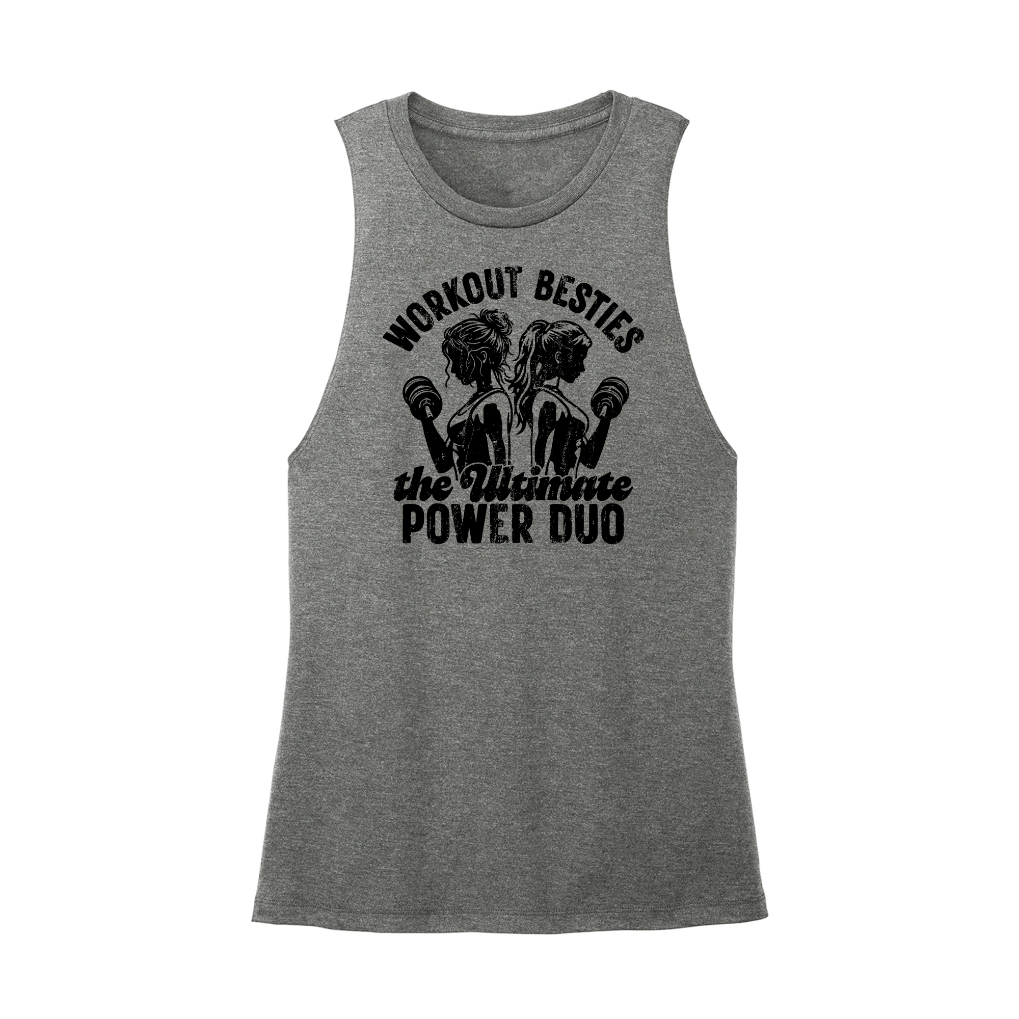 Womens X-Small Dark Gray Muscle Tank