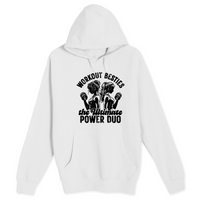 Unisex Small White Pullover Hooded Sweatshirt