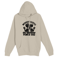 Unisex Small Natural Pullover Hooded Sweatshirt