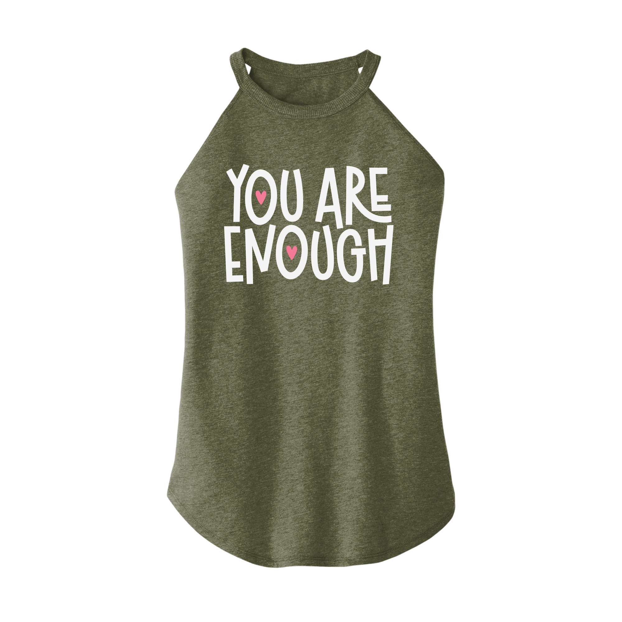Womens X-Small Military Green Rocker Tank Top