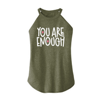 Womens X-Small Military Green Rocker Tank Top
