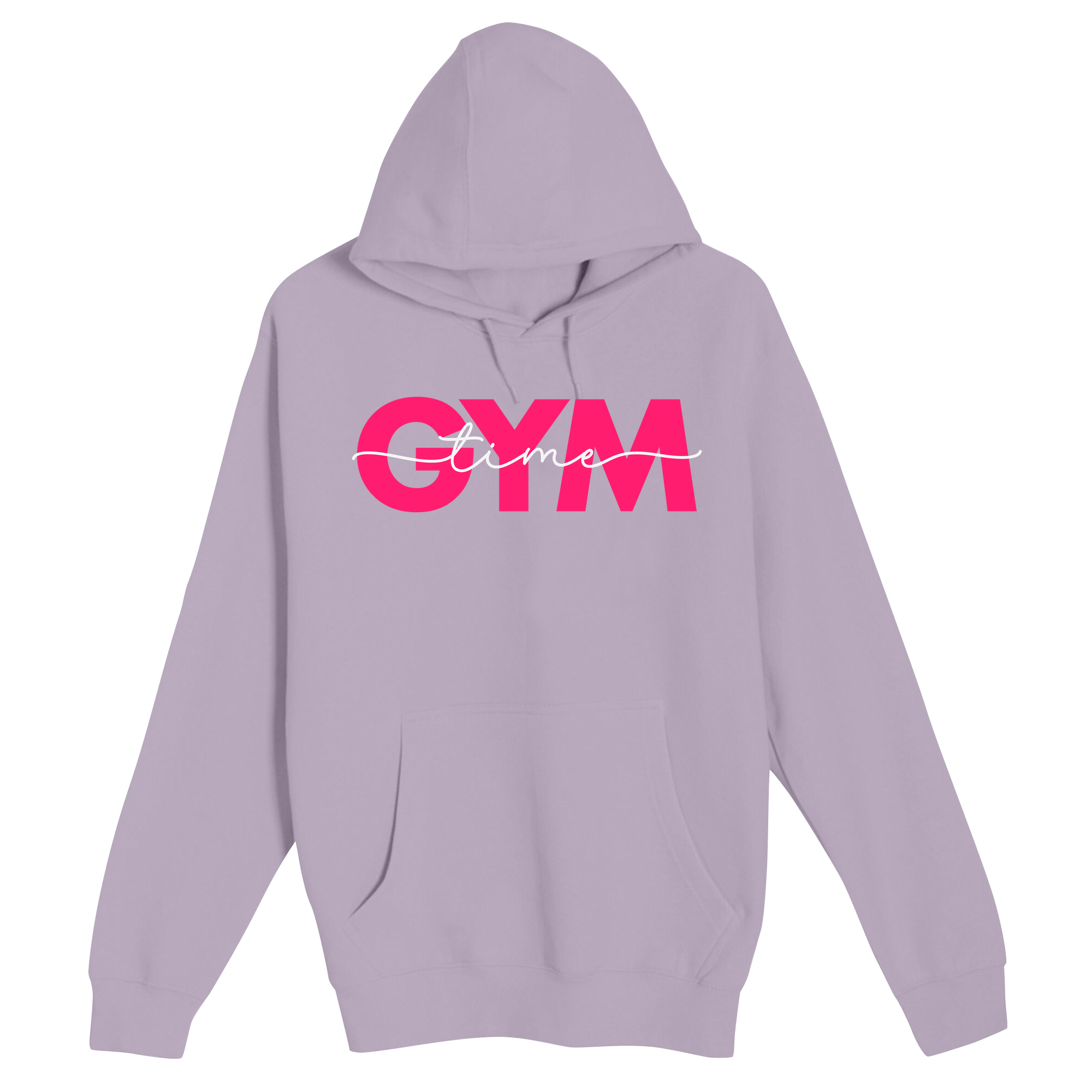 Unisex Small Lilac Pullover Hooded Sweatshirt