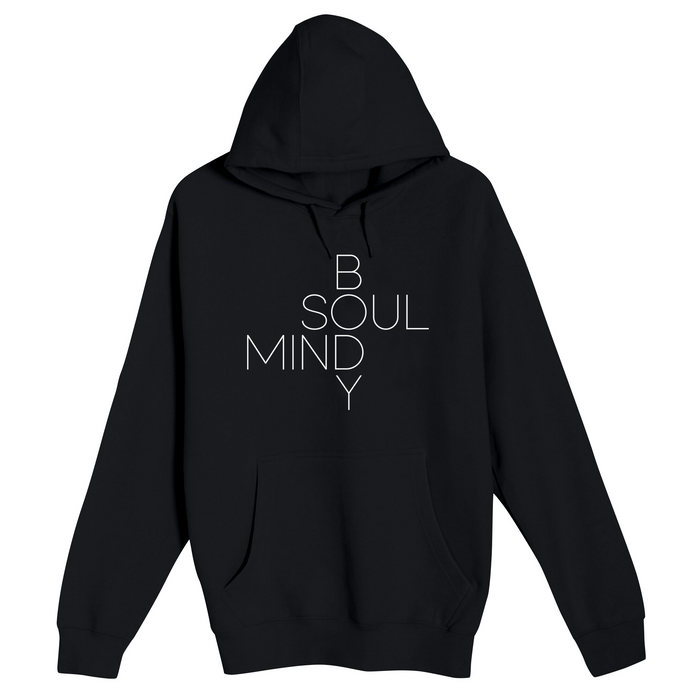 Unisex Small Black Pullover Hooded Sweatshirt