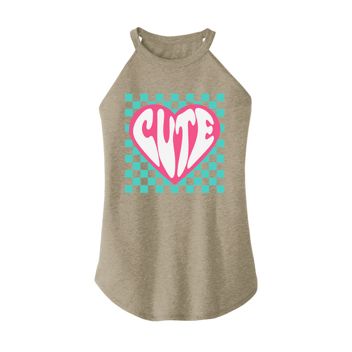 Womens X-Small Sand Rocker Tank Top