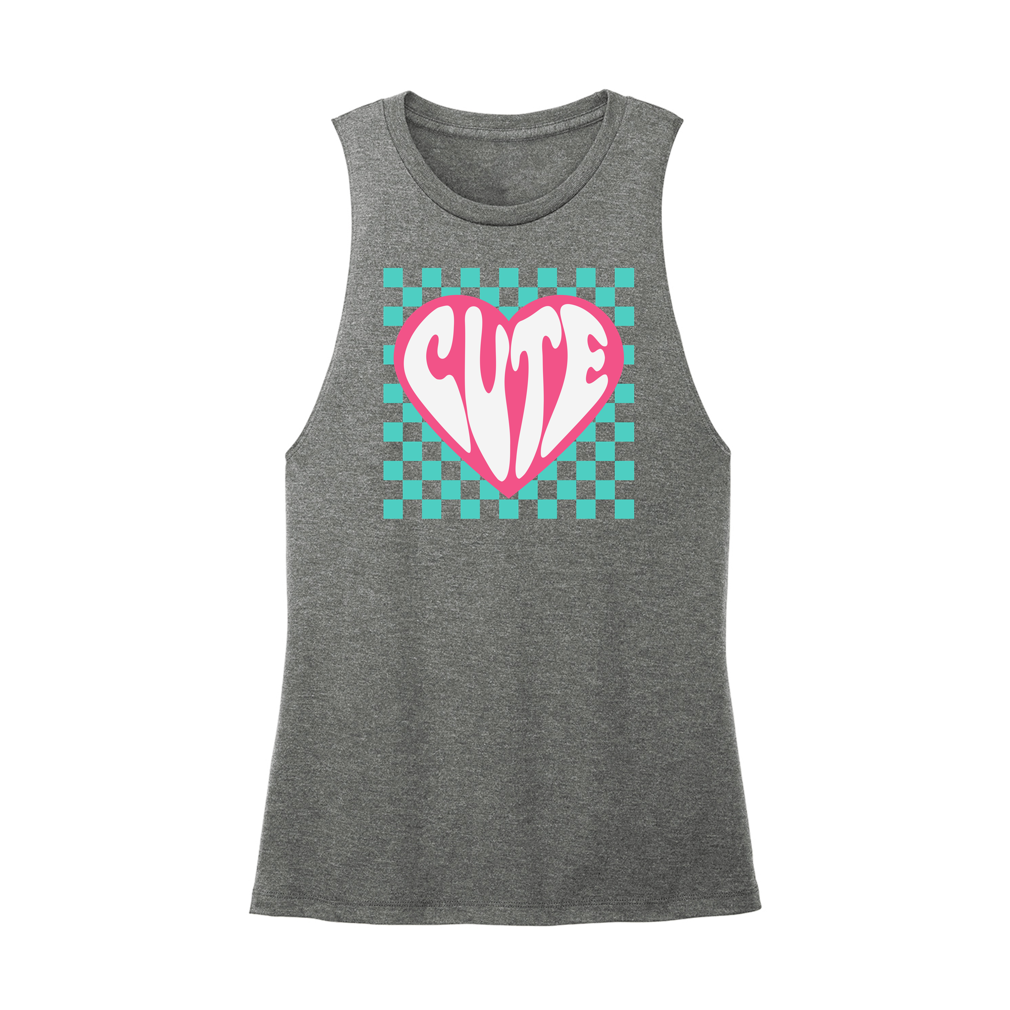 Womens X-Small Dark Gray Muscle Tank
