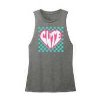 Womens X-Small Dark Gray Muscle Tank