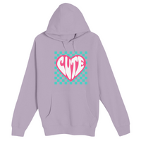 Unisex Small Lilac Pullover Hooded Sweatshirt