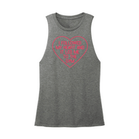 Womens X-Small Dark Gray Muscle Tank