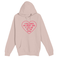 Unisex Small Light Pink Pullover Hooded Sweatshirt