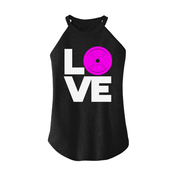 Womens X-Small Dark Heather Gray Rocker Tank Top