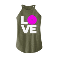 Womens X-Small Military Green Rocker Tank Top