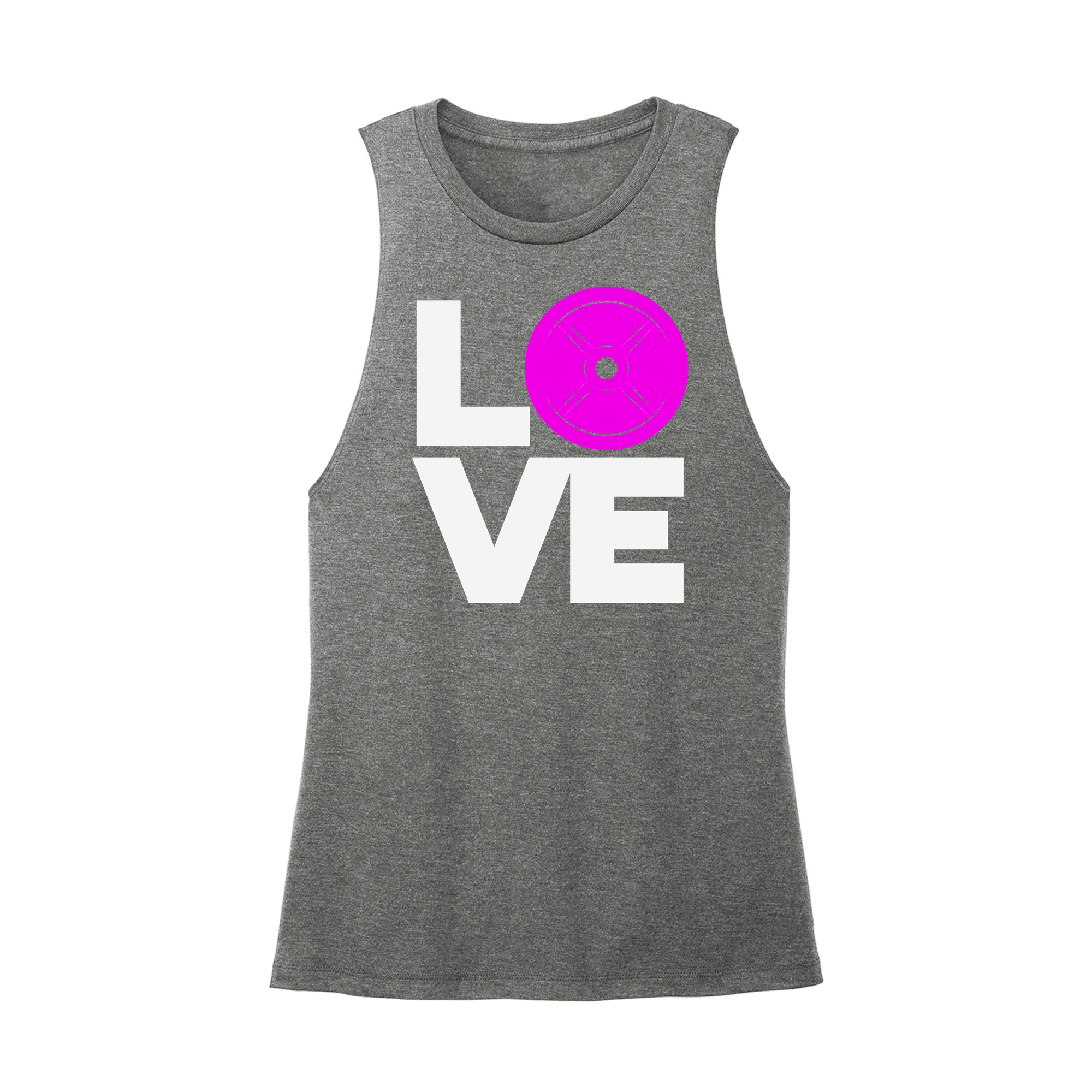 Womens X-Small Dark Gray Muscle Tank