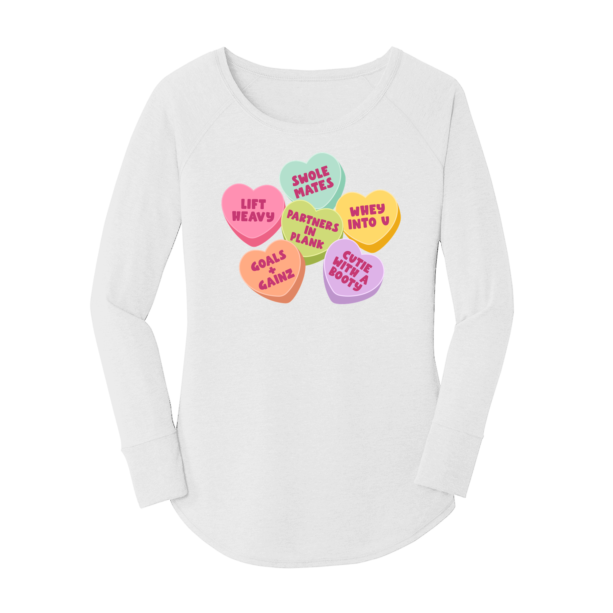 Womens X-Small White Long Sleeve Tunic Tee