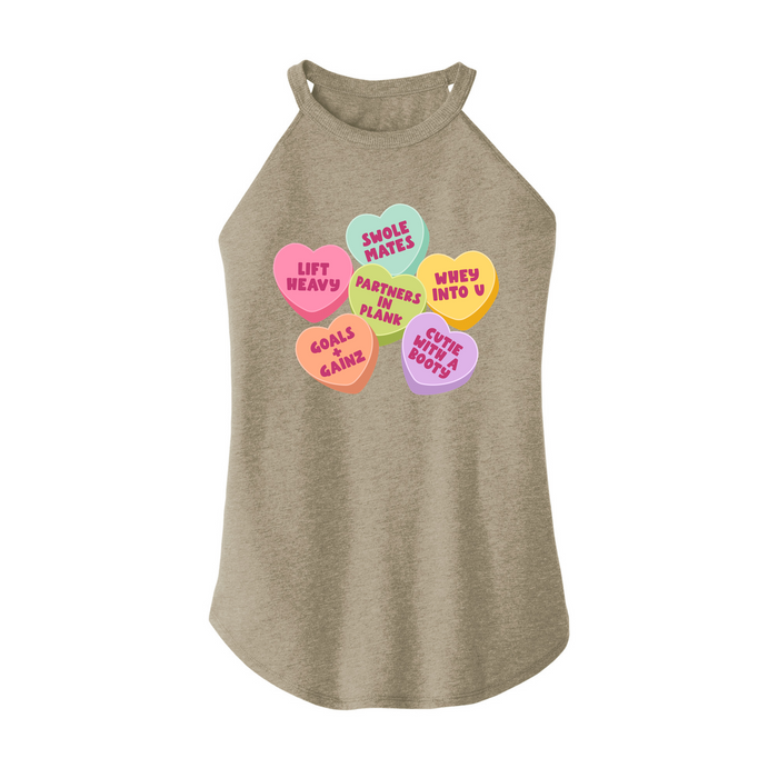 Womens X-Small Sand Rocker Tank Top