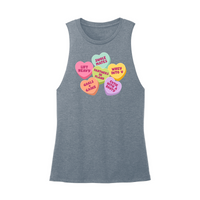 Womens X-Small Teal Muscle Tank