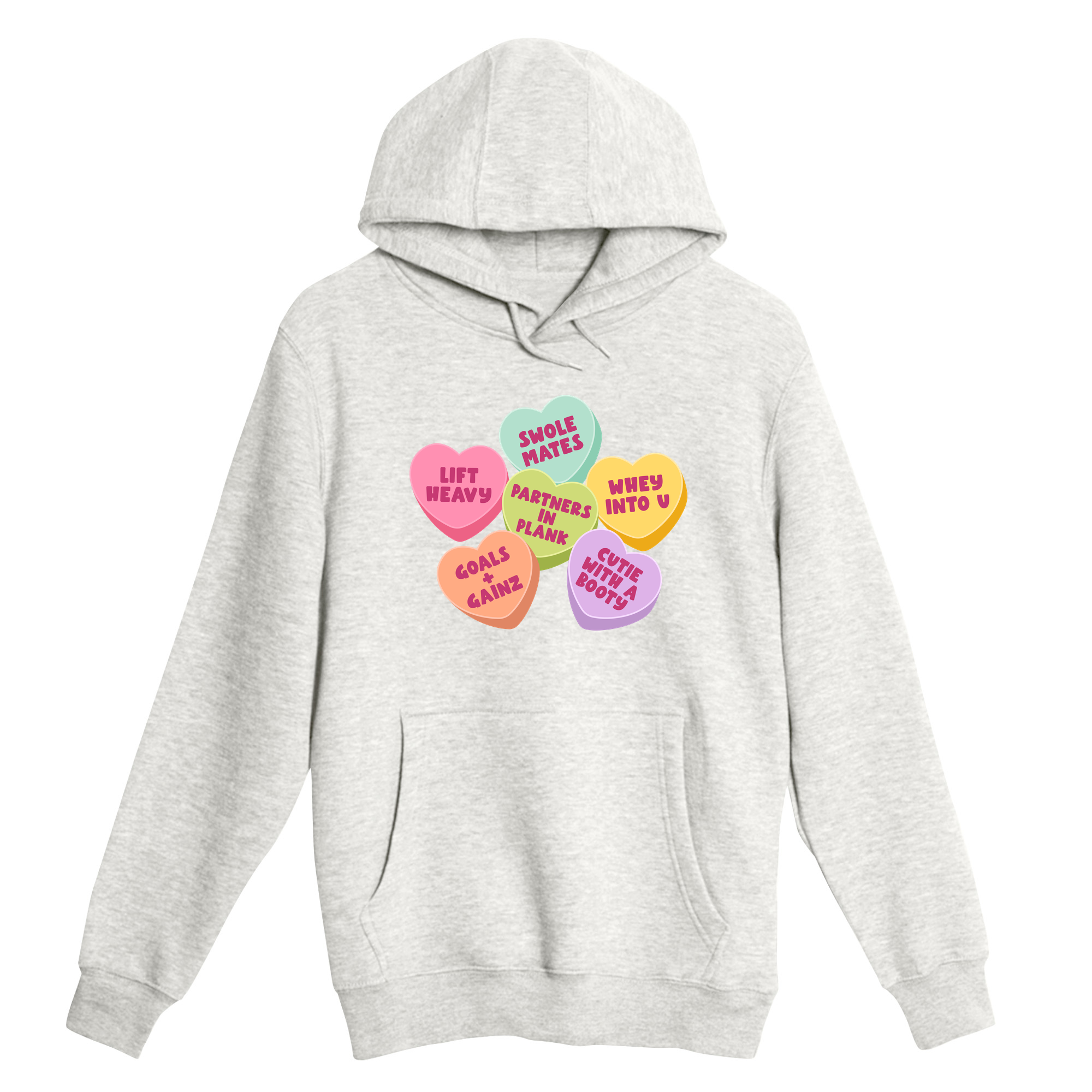 Unisex Small Oatmeal Pullover Hooded Sweatshirt