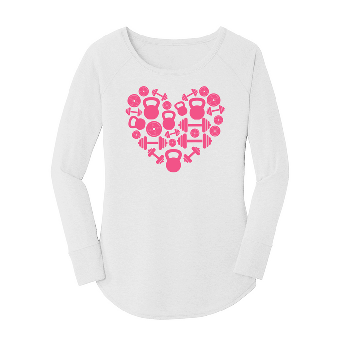 Womens X-Small White Long Sleeve Tunic Tee
