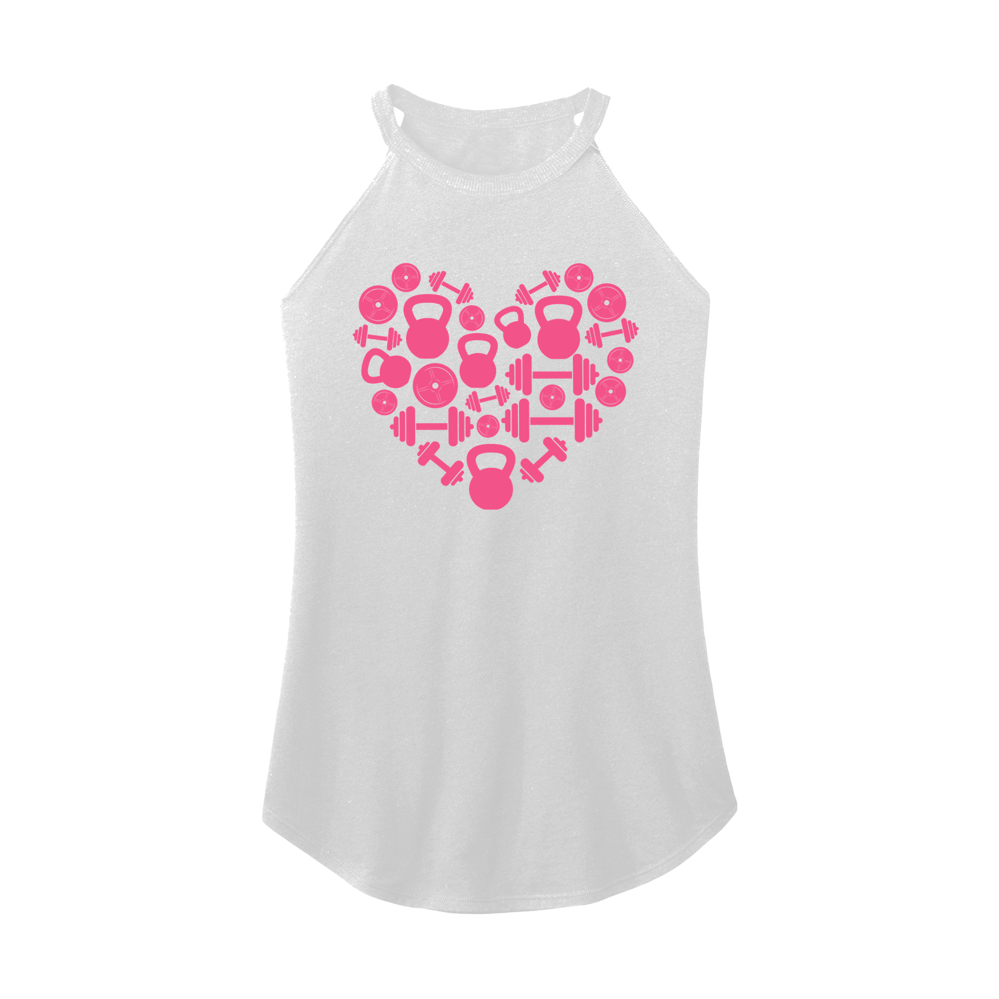 Womens X-Small White Rocker Tank Top