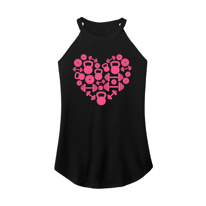Womens X-Small Black Rocker Tank Top