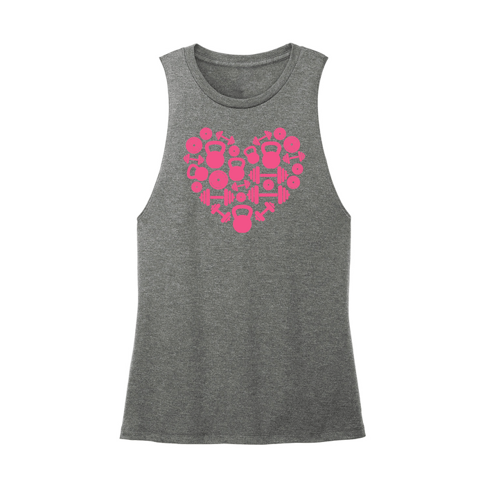 Womens X-Small Dark Gray Muscle Tank