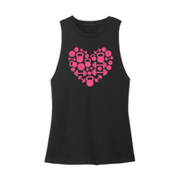 Womens X-Small Black Muscle Tank