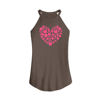 Womens X-Small Brown Tank Top