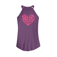 Womens X-Small Burgundy Tank Top