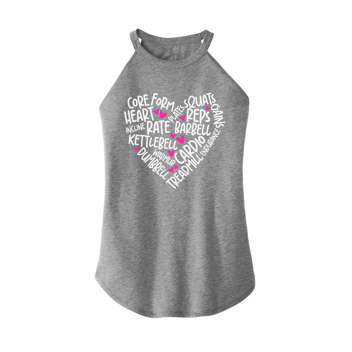Womens X-Small Grey Rocker Tank Top