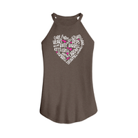 Womens X-Small Brown Tank Top