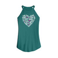 Womens X-Small Teal Tank Top