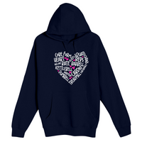 Unisex Small Navy Pullover Hooded Sweatshirt