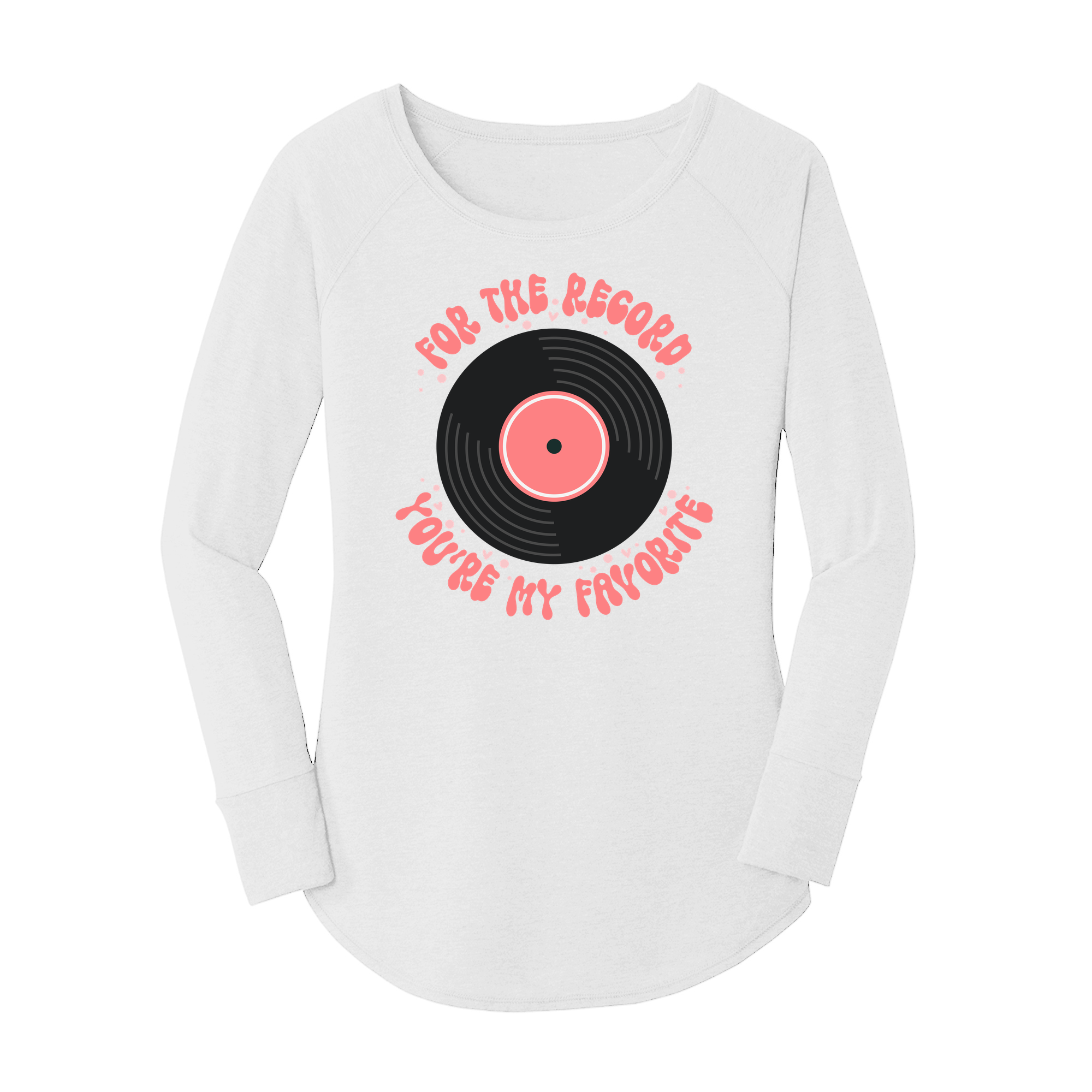 Womens X-Small White Long Sleeve Tunic Tee