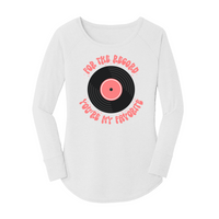 Womens X-Small White Long Sleeve Tunic Tee