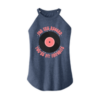 Womens X-Small Navy Heather Rocker Tank Top