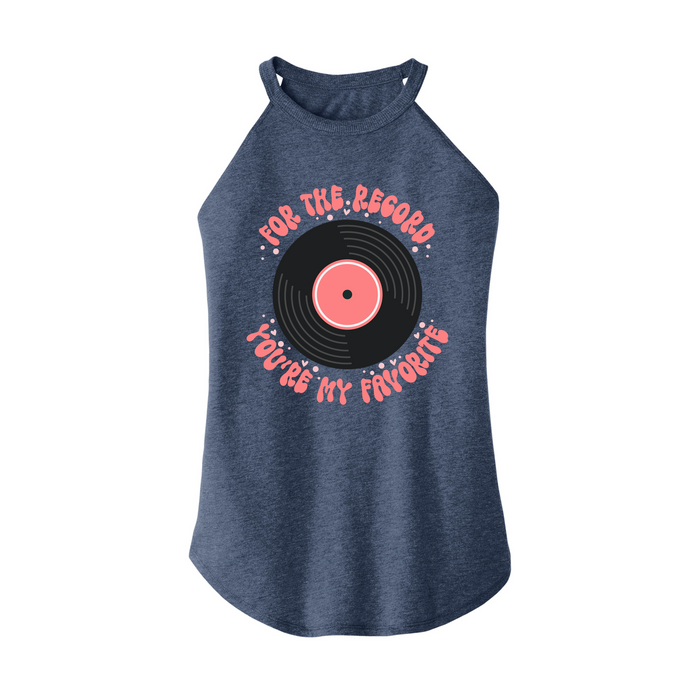 Womens X-Small Navy Heather Rocker Tank Top