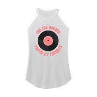 Womens X-Small White Rocker Tank Top