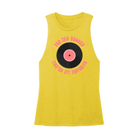 Womens X-Small Yellow Muscle Tank