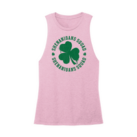 Womens X-Small Light Pink Muscle Tank