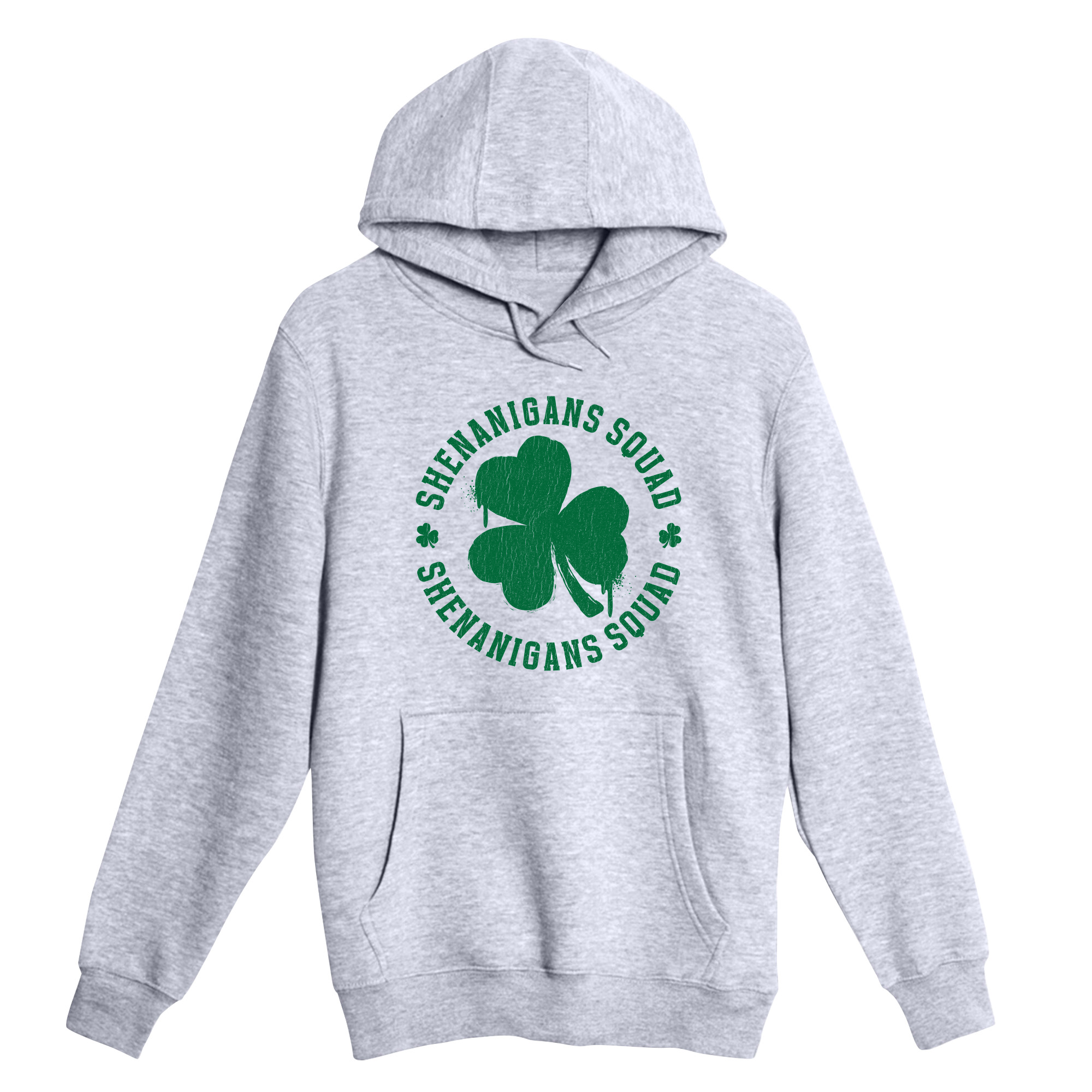 Unisex Small Heather Gray Pullover Hooded Sweatshirt