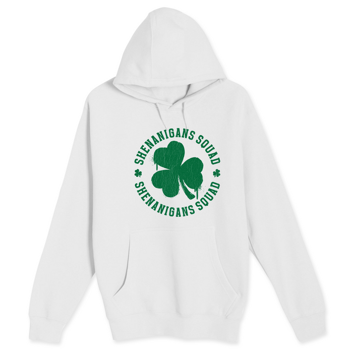 Unisex Small White Pullover Hooded Sweatshirt