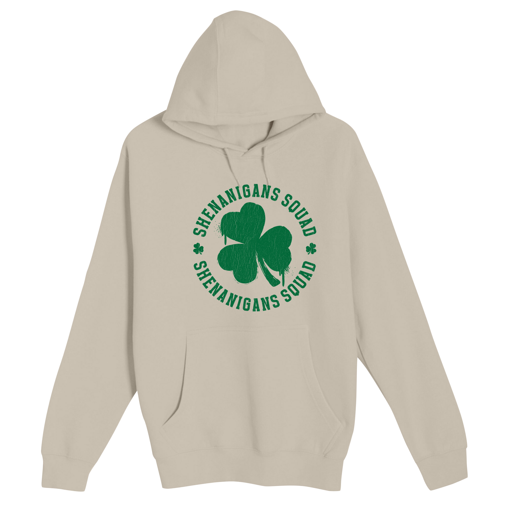 Unisex Small Natural Pullover Hooded Sweatshirt