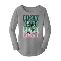 Womens X-Small Grey Long Sleeve Tunic Tee