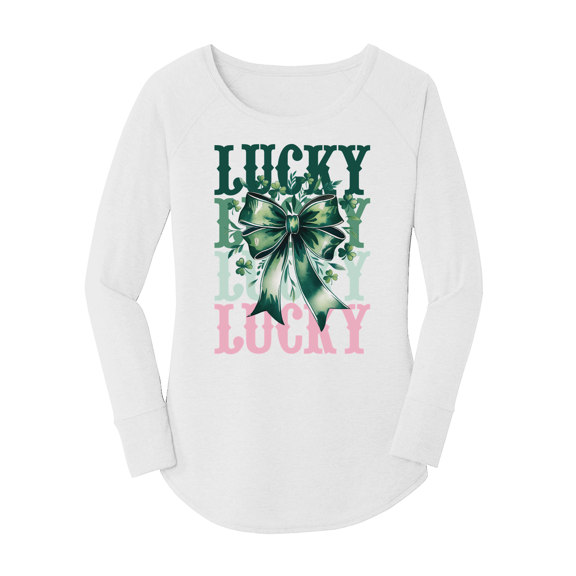 Womens X-Small White Long Sleeve Tunic Tee