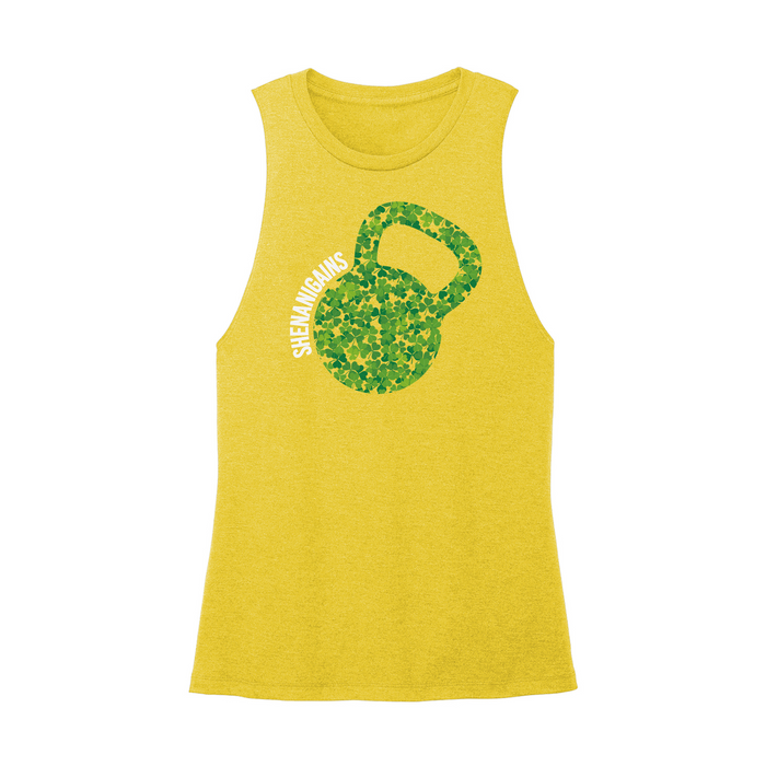 Womens X-Small Yellow Muscle Tank