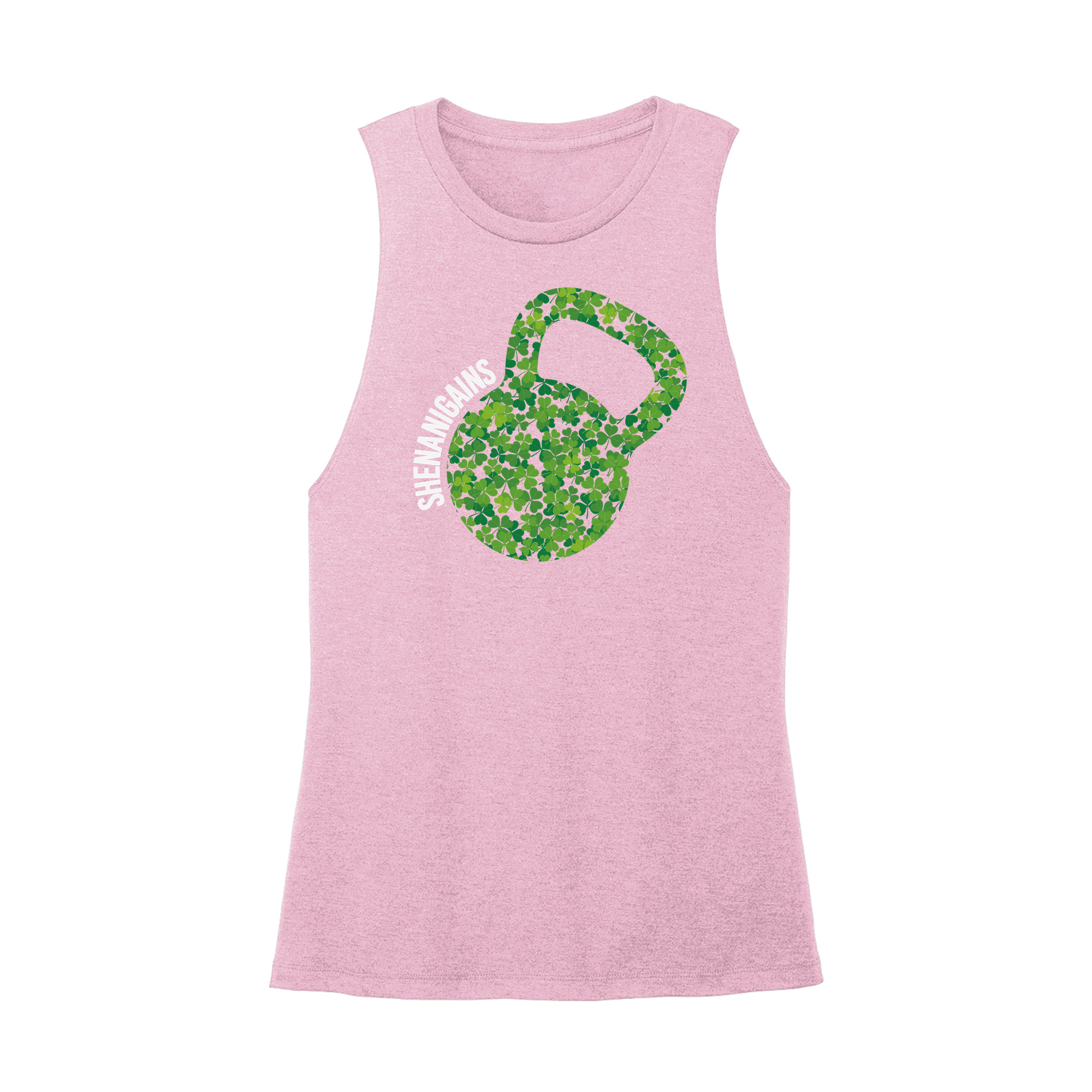 Womens X-Small Light Pink Muscle Tank