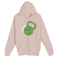 Unisex Small Light Pink Pullover Hooded Sweatshirt