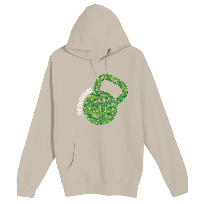 Unisex Small Natural Pullover Hooded Sweatshirt