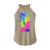 Womens X-Small Sand Rocker Tank Top
